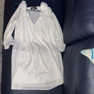 Lulu's Elegant White Dress